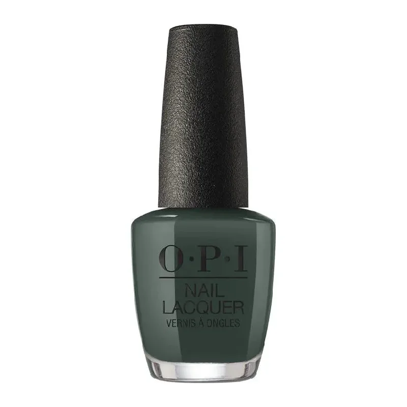 Acetone-free nail remover liquid-OPI Nail Lacquer Things I've Seen In Aber-Green