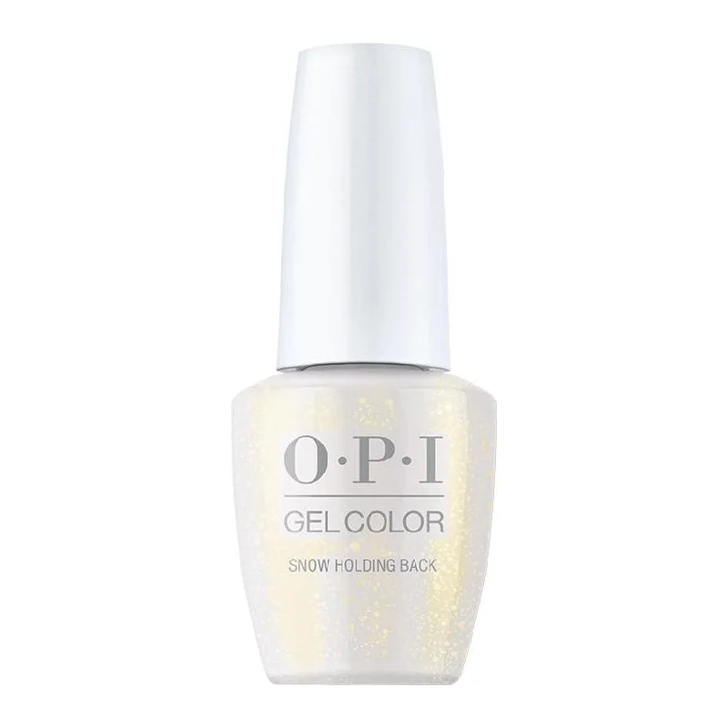 Glitter nail gel topper-OPI GelColor Jewel Be Bold Collection Snow Holding Back