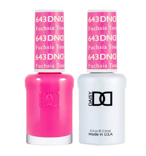 Glitter nail polish sealant-DND Duo - Fuschsia Touch - 643