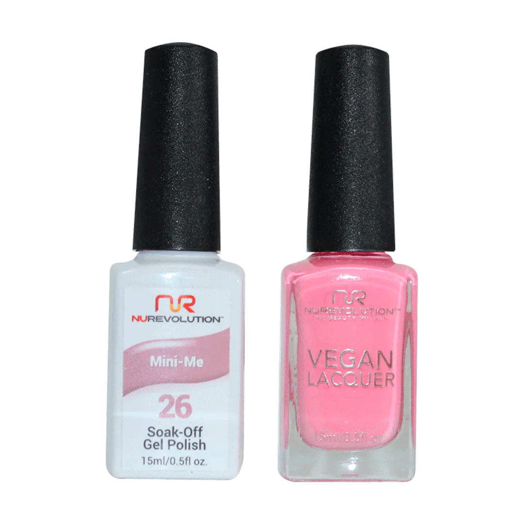 Diamond nail art toppers-NuRevolution Trio Duo Gel & Lacquer 026 Mini-Me