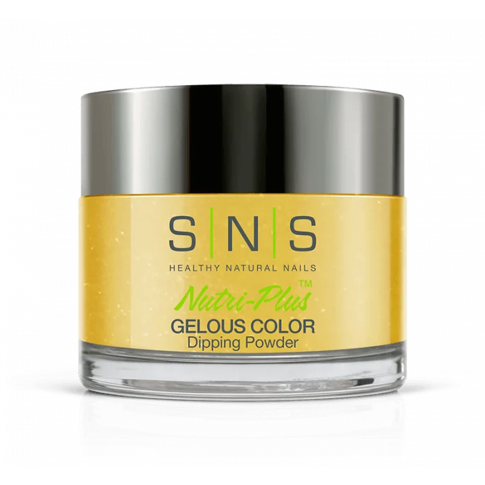 Velvet finish nail varnish-SNS Dip Powder BM09 Dazzling Yellow