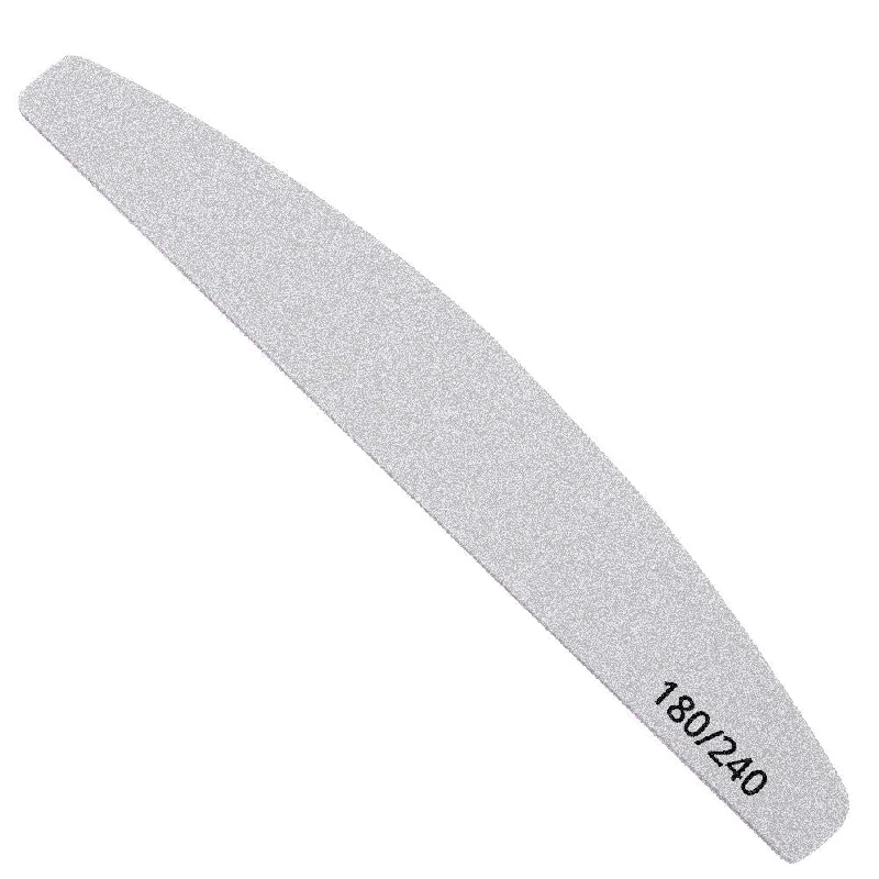 Anti-chip nail sealant-PRO nail file for mainure and pedicure HALFMOON, 180/240