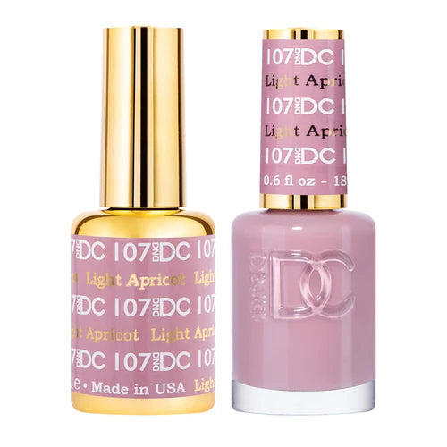 Professional nail acrylic-DND DC Duo - Light Apricot - 107