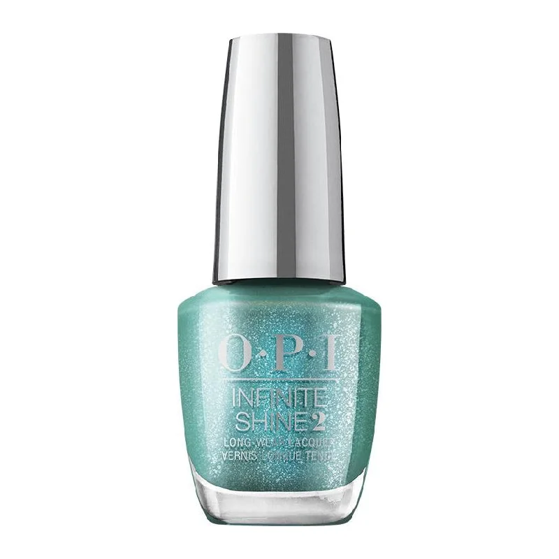 Fast-acting nail adhesive-OPI Infinite Shine Jewel Be Bold Collection Tealing Festive