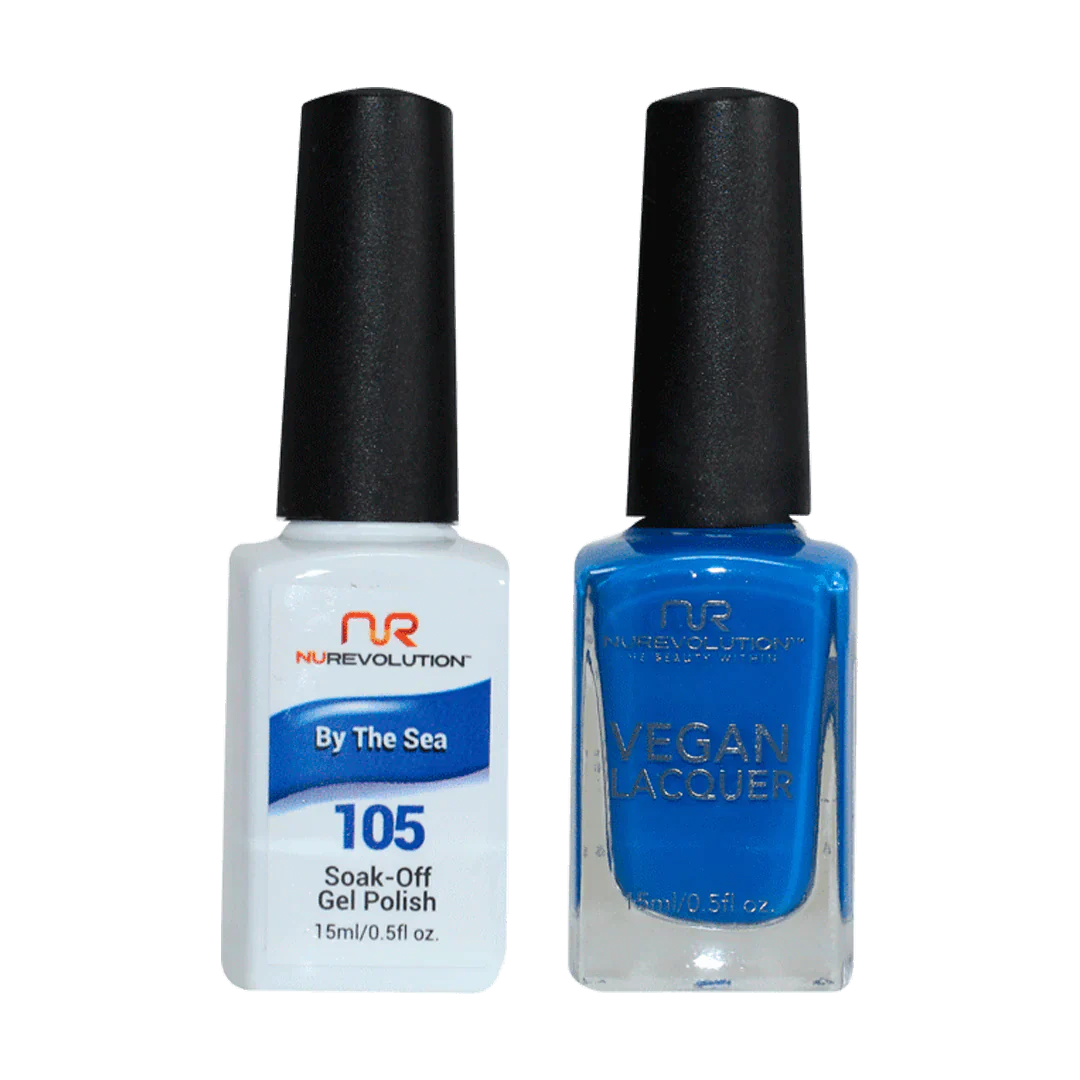 Safe nail remover liquid-NuRevolution Trio Duo Gel & Lacquer 105 By The Sea