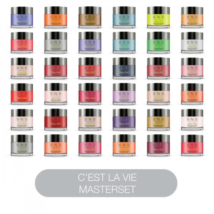 Protective nail polish-SNS Dip Powder C'est La Vie Master Set