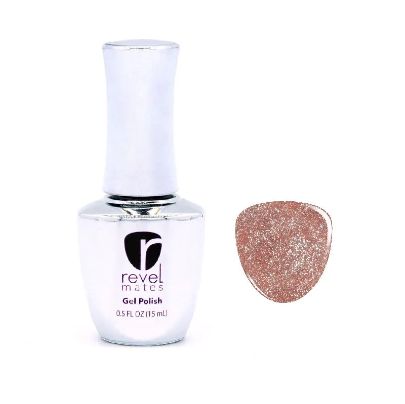 Fast-acting nail adhesive-G966 Epic Nude Glitter Gel Polish