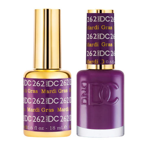 Soft nail polish finish-DND DC Duo - Mardi Gras - 262