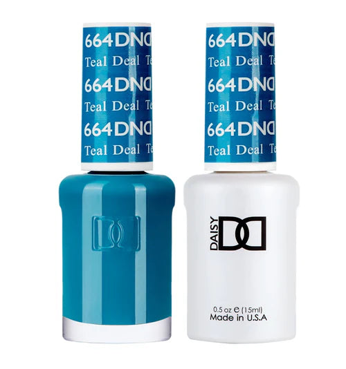 Satin nail gel top coat-DND Duo - Teal Deal - 664