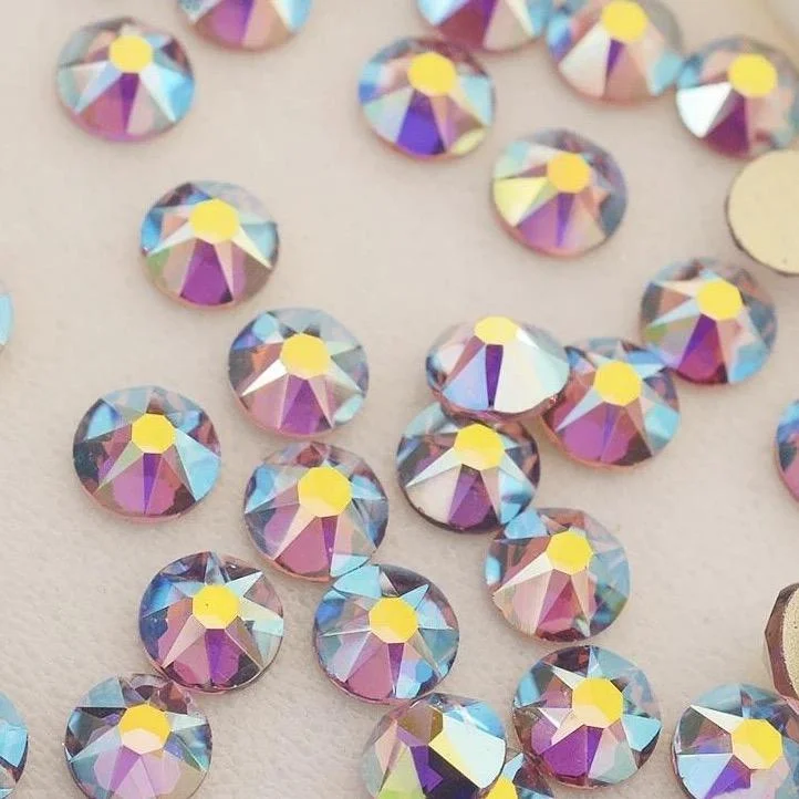 Metallic nail art toppers-Light Amethyst AB Rhinestones