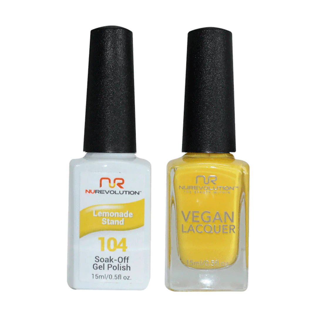 Compact nail storage-NuRevolution Trio Duo Gel & Lacquer 104 Lemonade Stand