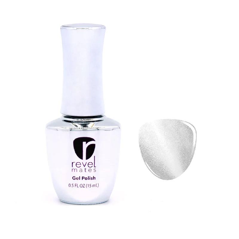 Beginner nail polish kits-G981 Silver Dollar Silver Magnetic Gel Polish