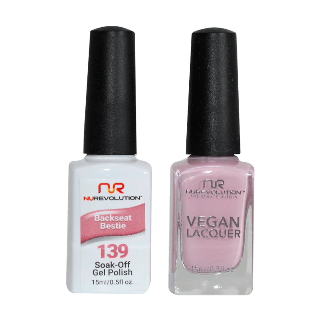 Durable nail gel sealant-NuRevolution Trio Duo Gel & Lacquer 139 Backseat Bestie