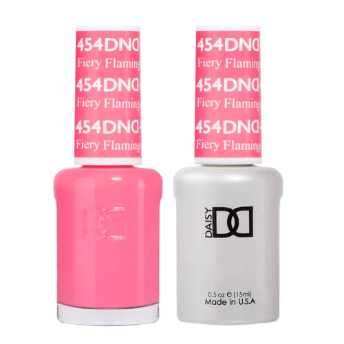 Breathable nail polish top coat-DND Duo - Fiery Flamingo - 454