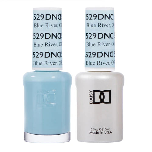 Shiny nail varnish top coat-DND Duo - Blue River, Or - 529