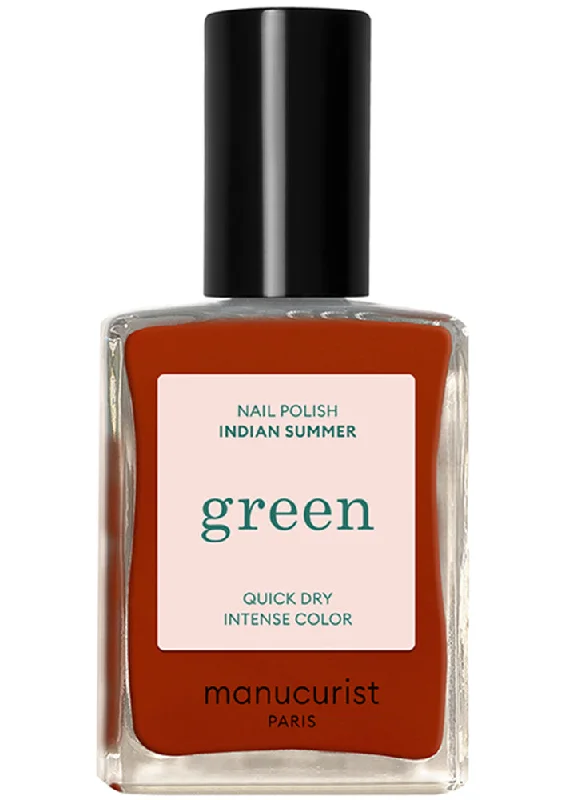 Professional nail acrylic-Manucurist Green Nail Polish Indian Summer