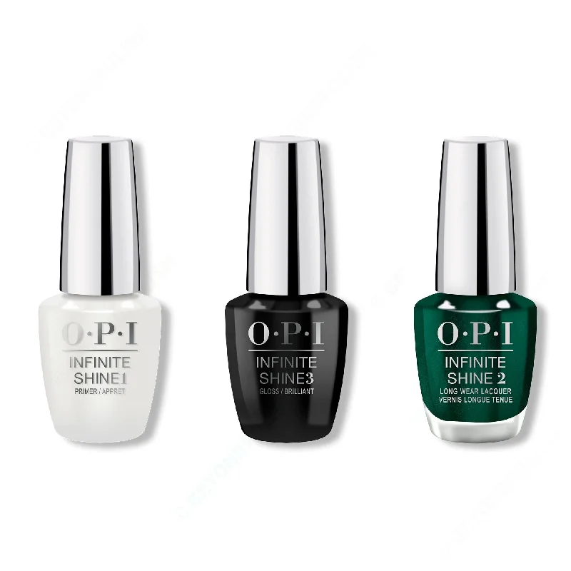 Pastel nail gel shades-OPI - Infinite Shine Combo - Base, Top & Peppermint Bark and Bite