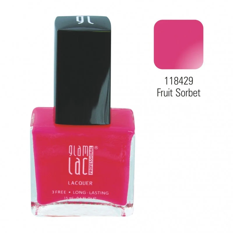 Easy-apply nail dip-GlamLac gel effect nail lacquer polish 15 ml, 118429 FRUIT SORBET