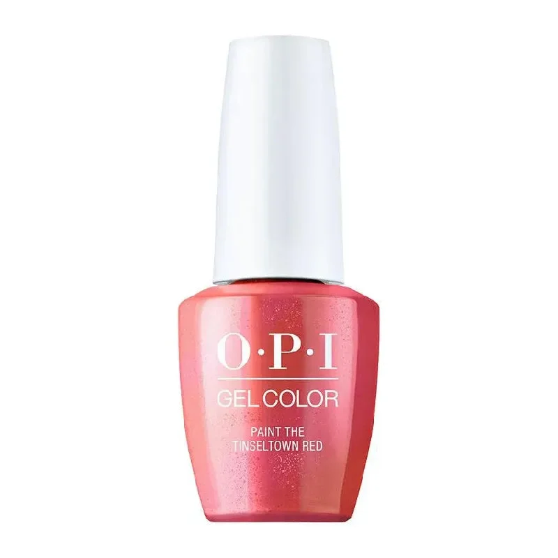 Safe nail remover liquid-OPI GelColor Paint The Tinseltown Red