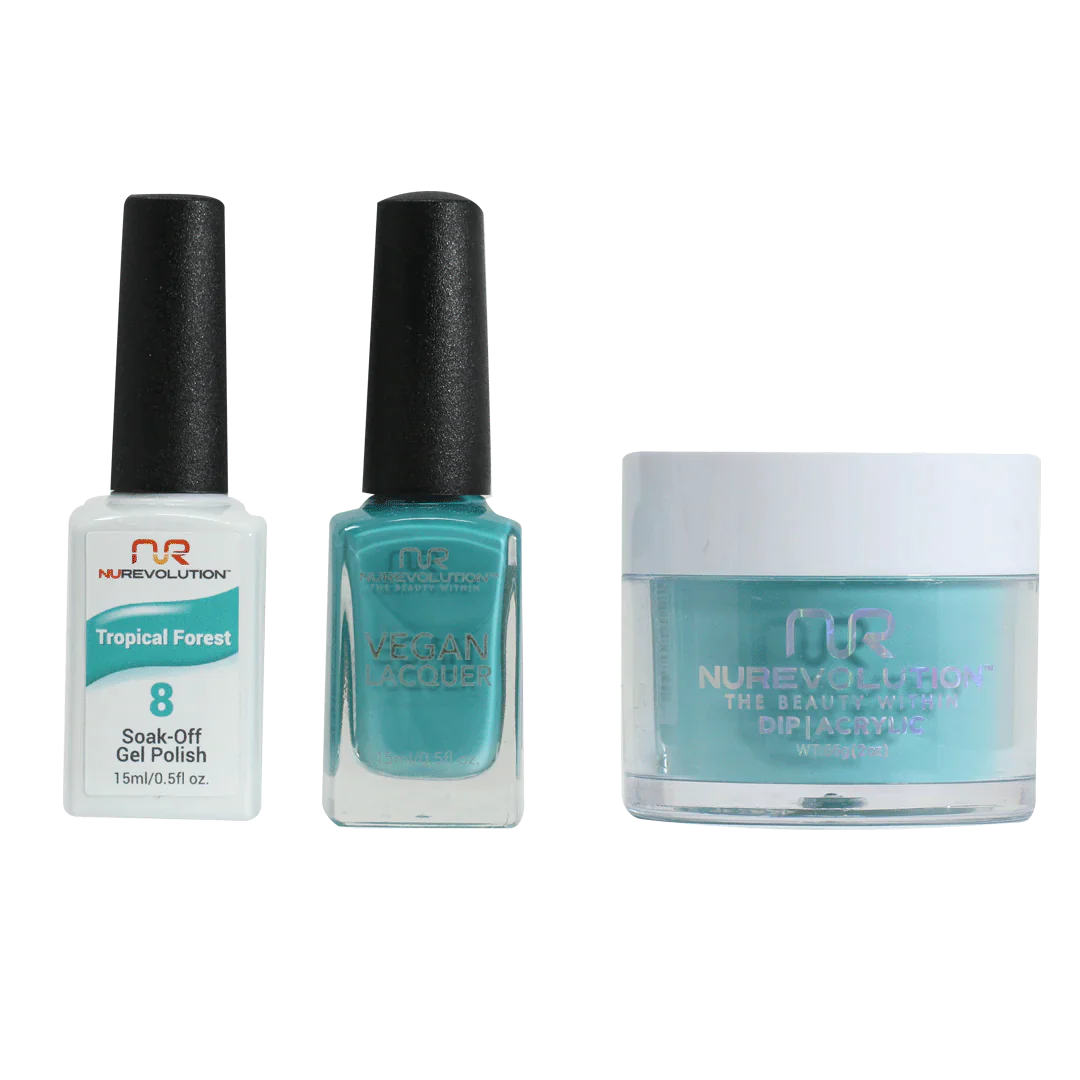 Nourishing nail oil-NuRevolution Trio set 008 Tropical Forest