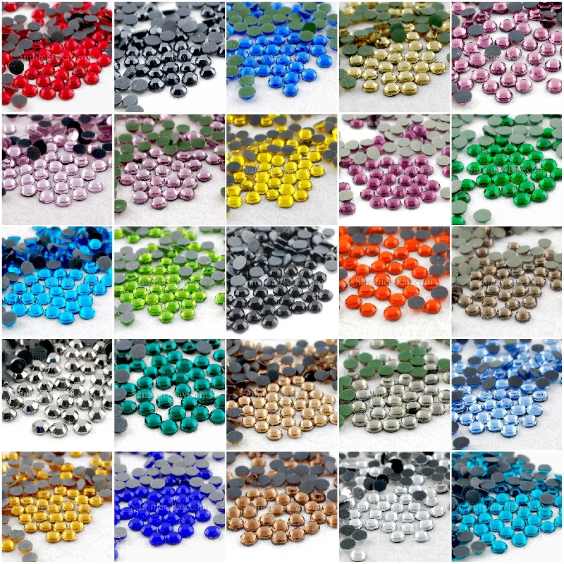 Ombre nail gel shades-Hot Fix Rhinestone SS16 - 720 pieces