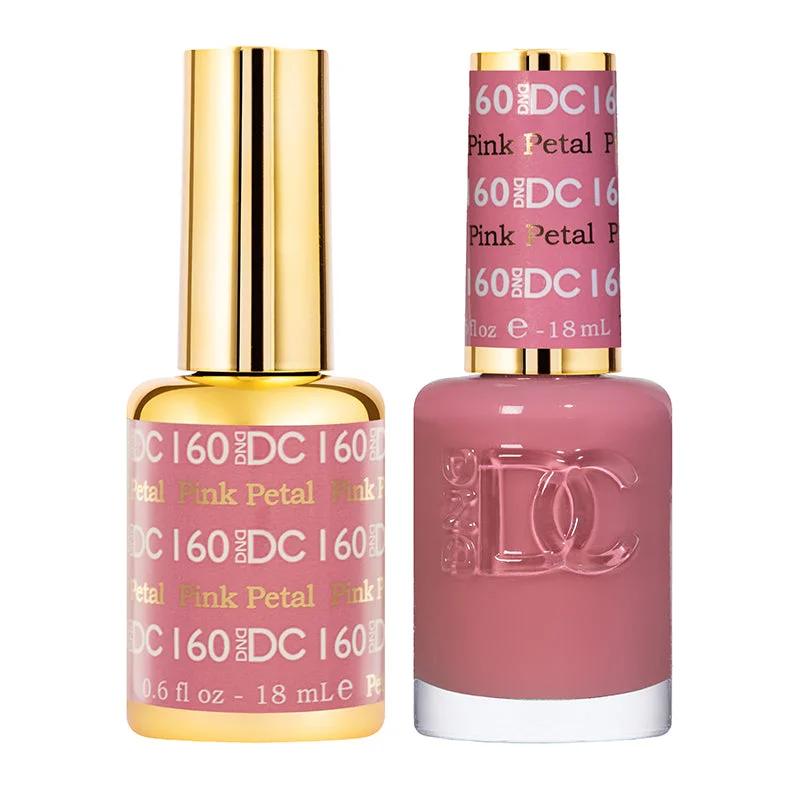 Glitter nail gel overlay-DND DC Duo - Pink Petal - 160