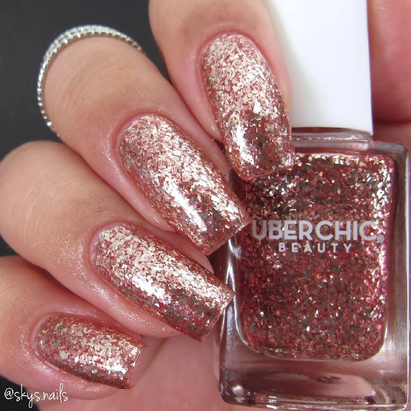 Strong nail glue-UberChic Beauty - Rosé The Day Away Nail Polish