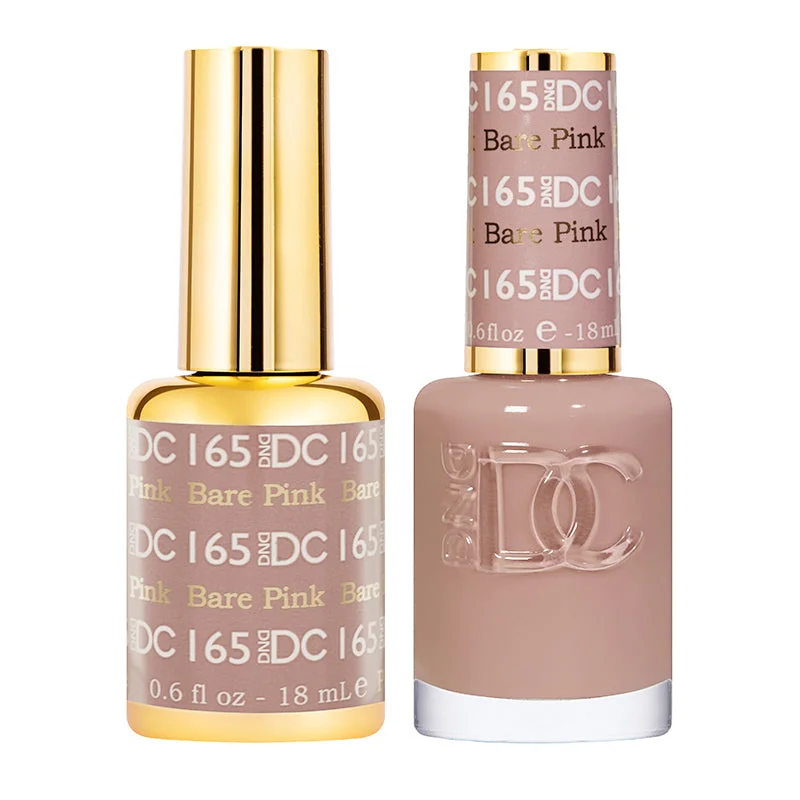 Matte nail polish overlay-DND DC Duo - Bare Pink - 165