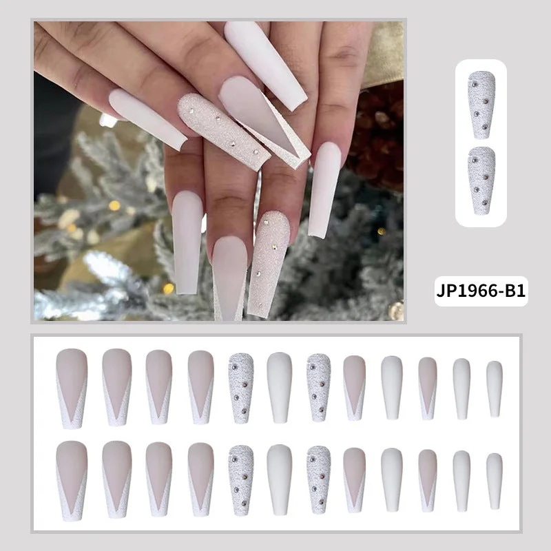 Safe nail remover liquid-Wholesale Super Long Frosted V-shaped Plastic Manicure Sheet