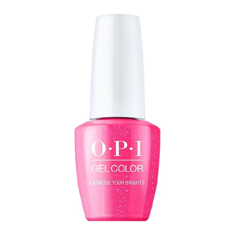 Anti-chip nail topper-OPI GelColor Power of Hue Collection Exercise Your Brights