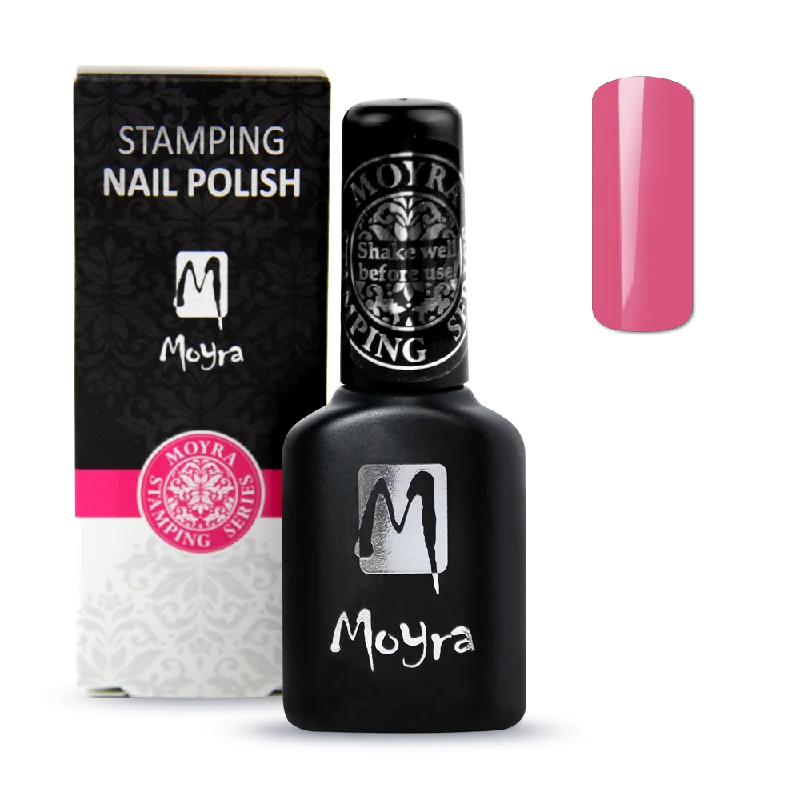 Pastel nail gel shades-Moyra - Smart Polish (Slow-Drying) SPS06 Pink Stamping Polish