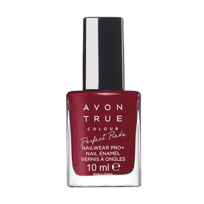 Fast-dry nail gloss-Avon True Perfect Reds Nailwear Pro+ Nail Enamel