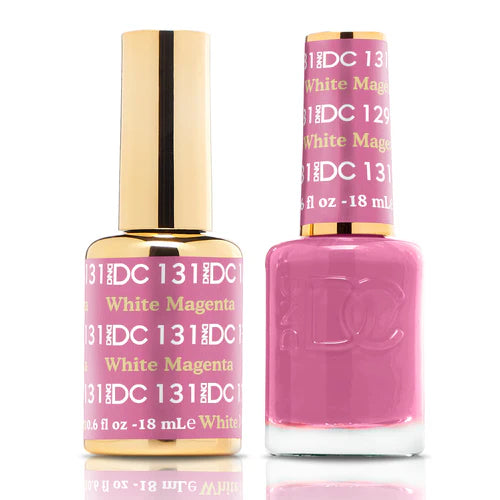 Organic nail varnish-DND DC Duo - White Magenta - 131