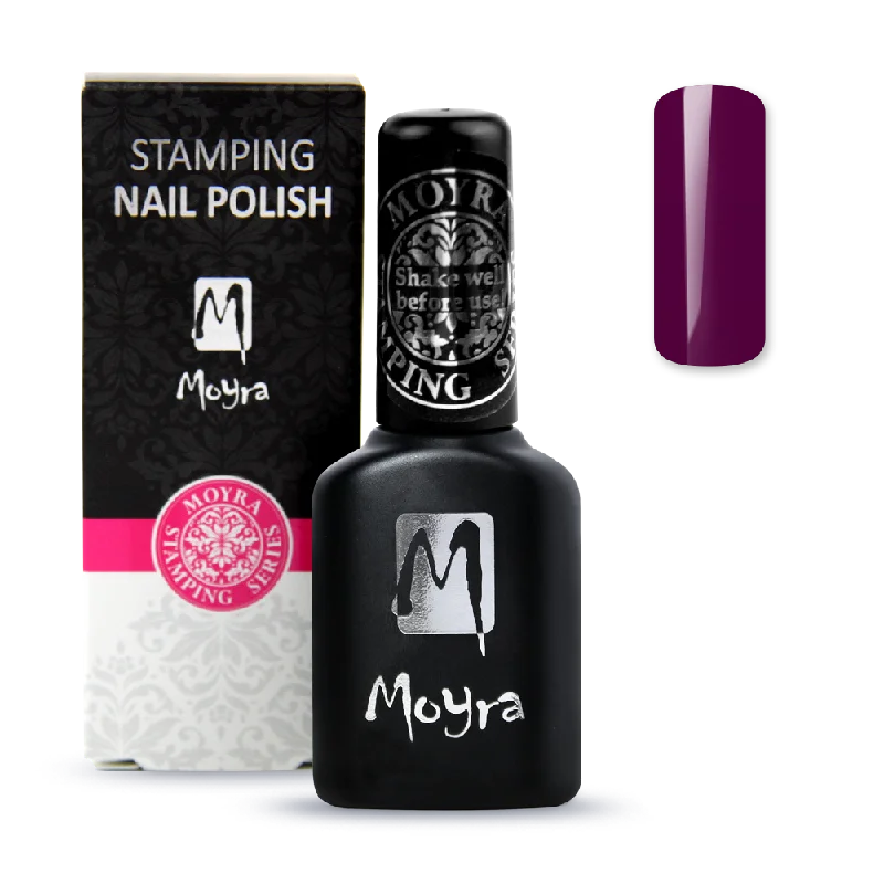 Anti-chip nail gel-Moyra - Smart Polish (Slow-Drying) SPS08 Purple Stamping Polish