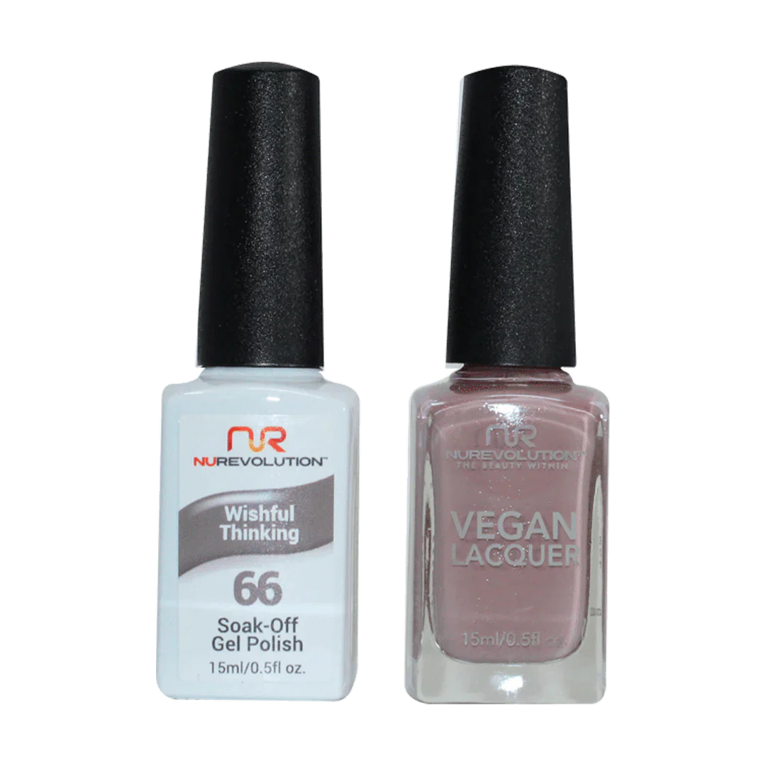 Gel nail polish removal sets-NuRevolution Trio Duo Gel & Lacquer 066 Wishful Thinking