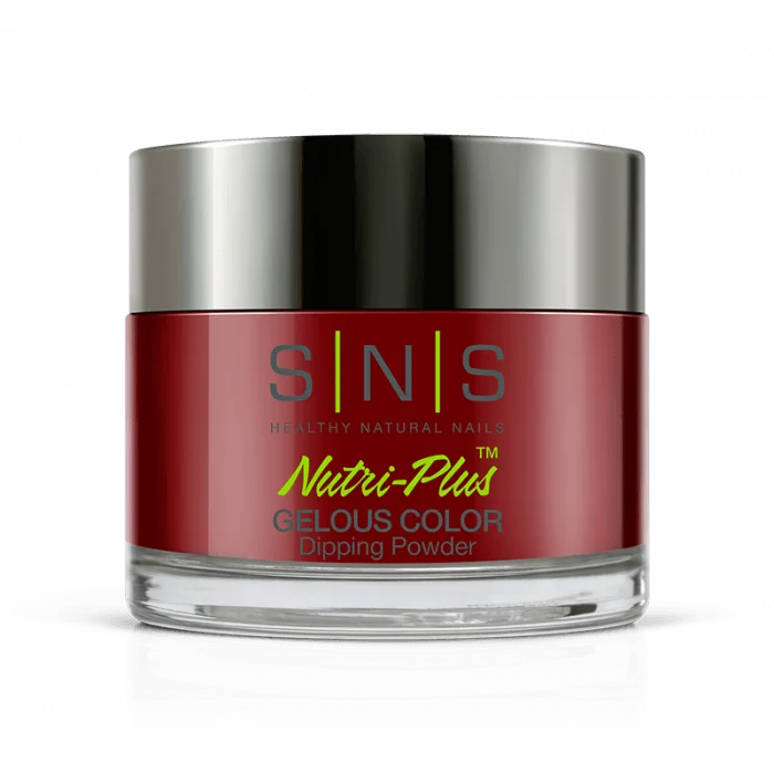 Matte nail varnish overlay-SNS Dip Powder BP05 Northern Cardinal