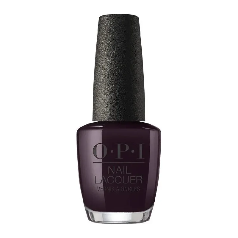 Chrome nail polish overlay-OPI Nail Lacquer Lincoln Park After Dark