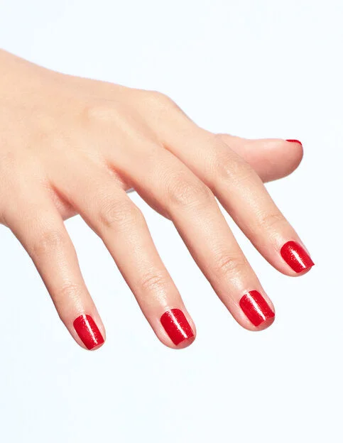 Strengthening nail polish-OPI - Left Your Texts on Red Nail Polish