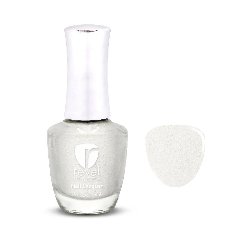 Gel nail polish remover-P386 Wonderland White Glitter Nail Polish