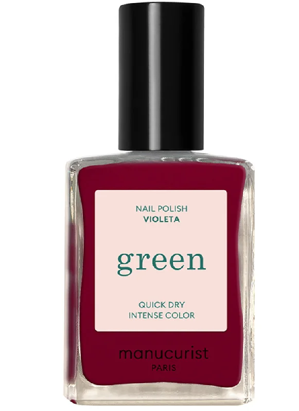 Holographic nail gel topper-Manucurist Green Nail Polish Violetta