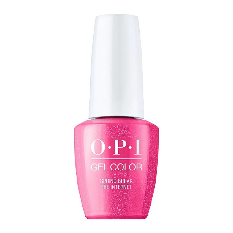 Glitter nail gel overlay-OPI GelColor Me Myself & OPI Collection Spring Break The Internet