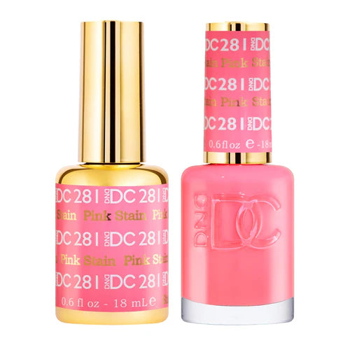 UV-cured nail polish-DND DC Duo - Pink Stain - 281