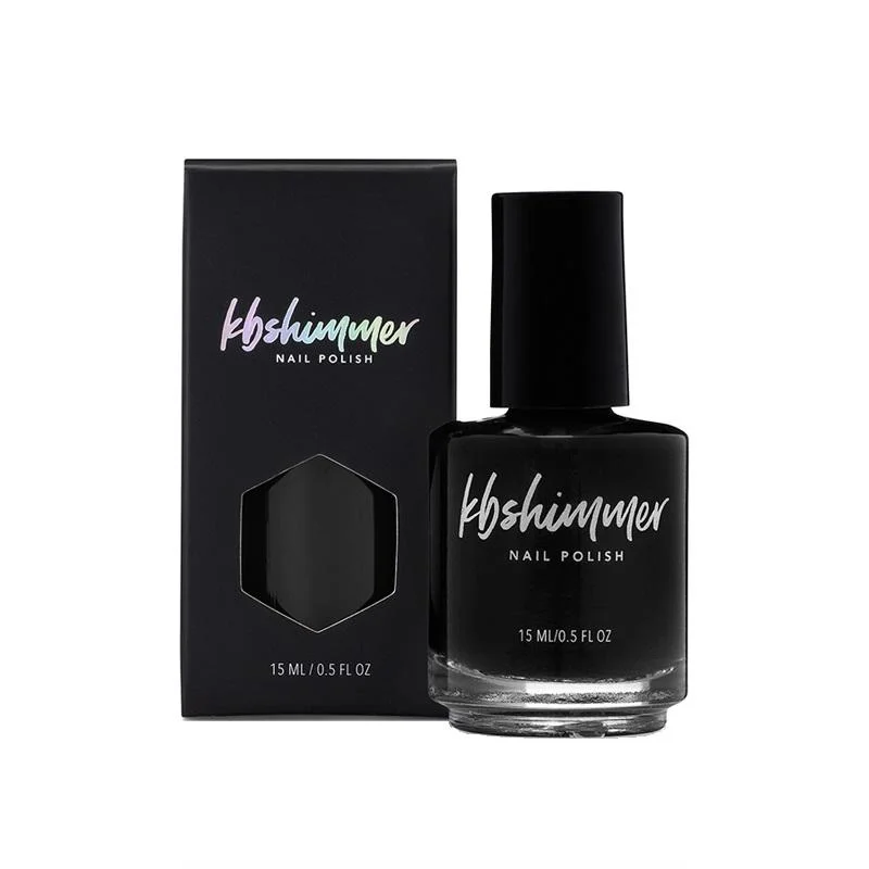 Non-toxic nail remover liquid-KBShimmer - Nail Polish - Total Eclipse One Coat Black