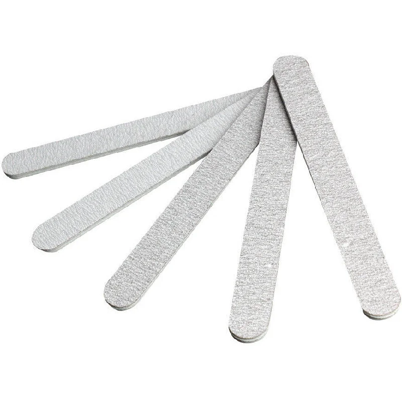 Eco-friendly nail varnish-Nail file grey STRAIGHT, 100/180