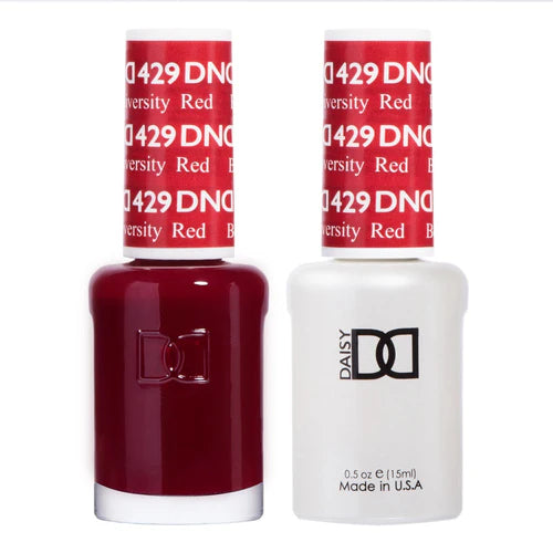 Glitter nail polish sealant-DND Duo - Boston University Red - 429