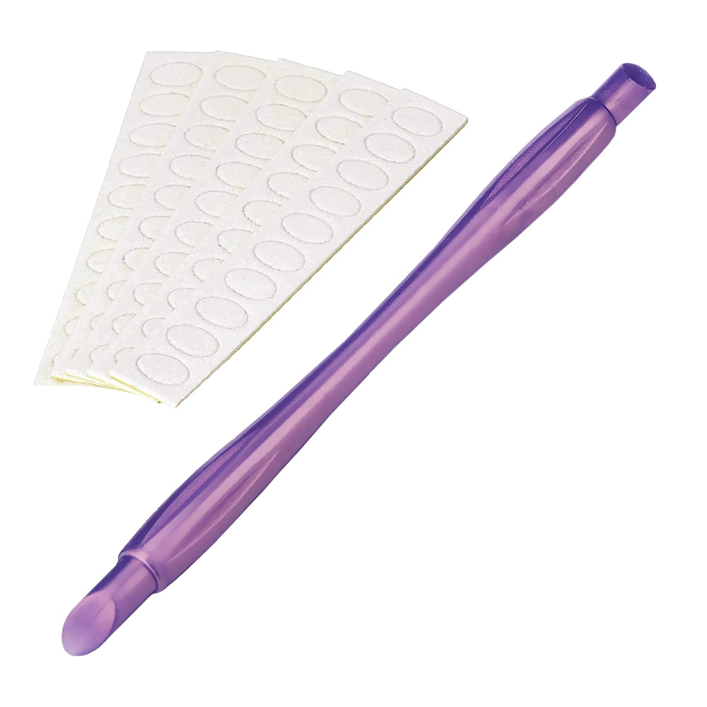 Portable nail organizer-Cuticle Pusher With Replacement Filing Pads