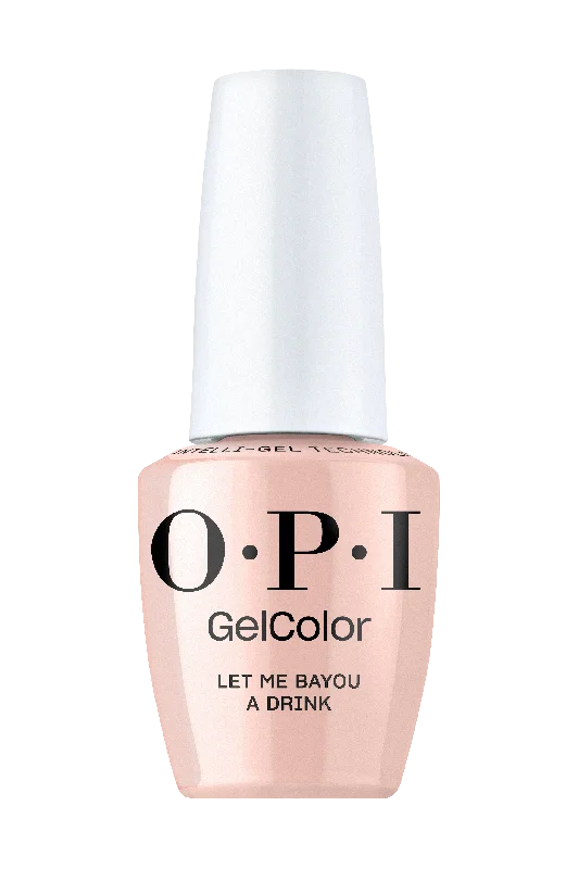 Anti-chip nail sealant-NEW! OPI GelColor Intelli-Gel Let Me Bayou A Drink .5 oz