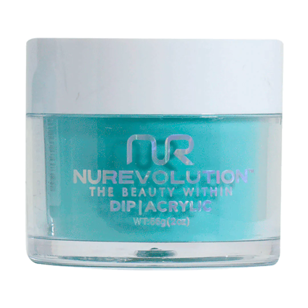 Long-wear nail gloss-NuRevolution Trio Dip/Acrylic Powder 008 Tropical Forest