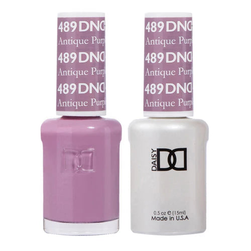 Soft nail gel finish-DND Duo - Antique Purple - 489