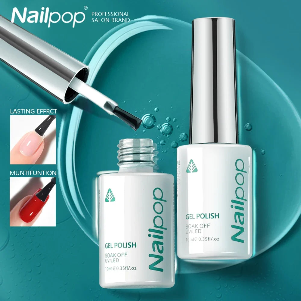 Holographic nail polish-NAILPOP No Wipe Top Coat